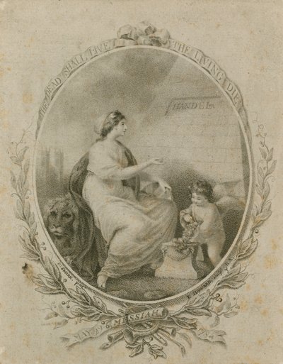 Promoción para una actuación del Mesías de Handel, Abadía de Westminster, Londres de Robert Smirke