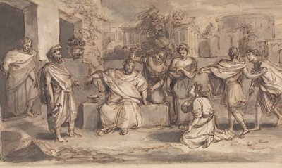 Skech para Timón de Atenas de Robert Smirke