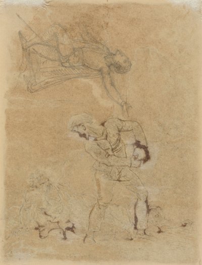 Stephano y Trinculo con Caliban de Robert Smirke