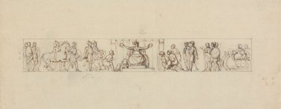 Estudio para un relieve con figuras románicas de Robert Smirke
