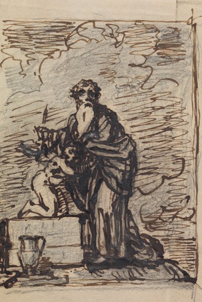 Estudio de Abraham puesto a prueba por Dios de Robert Smirke