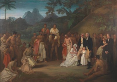 Cesión del distrito de Matavai en la isla de Otaheite (Tahití) al capitán James Wilson de Robert Smirke