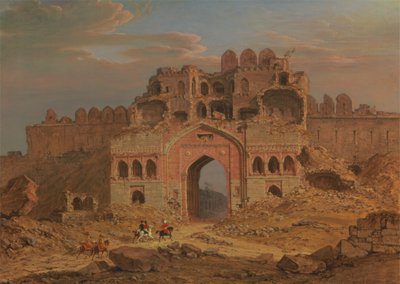 Interior de la entrada principal de Purana Qila, Delhi de Robert Smith