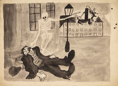 La muerte y el borracho de Robert Storm Petersen