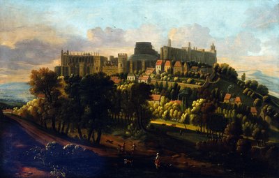 Castillo de Windsor, c.1670 (óleo sobre lienzo) de Robert Streater or Streeter