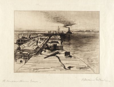 Remolque por el río Hudson de Robert Swain Gifford