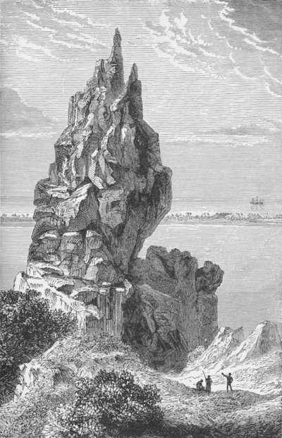 Pico y arrecife de barrera de Borabora, c1885, 1890 de Robert Taylor Pritchett