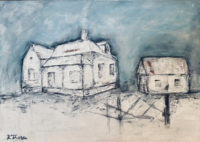 Casas rústicas de invierno de Robert Thirtle
