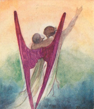 Ilustración para The Dream Of Gerontius de Cardenal Newman de Robert Traill Rose
