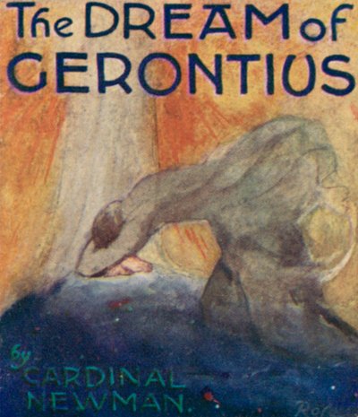 Ilustración de El sueño de Gerontius de Cardenal Newman (litografía a color) de Robert Traill Rose