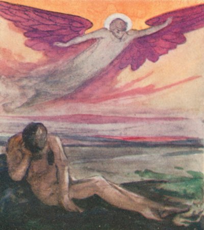 Ilustración para El Sueño de Gerontius por el Cardenal Newman de Robert Traill Rose