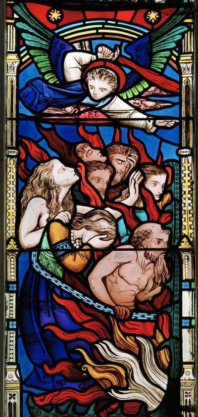 El Juicio Final (detalle de Los Condenados) de Robert Turnill Bayne
