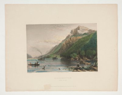 Montaña Negra (Lago George), ilustración para Nathaniel Parker Willis de Robert Wallis