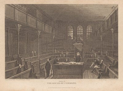Interior de la Cámara de los Comunes de Robert Wallis