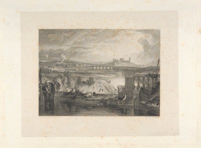 Lancaster desde el puente del acueducto de Robert Wallis