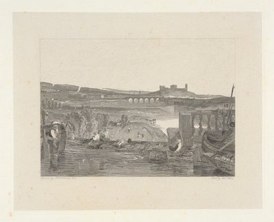 Lancaster desde el puente del acueducto de Robert Wallis