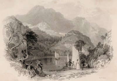 Paso de los Trossachs, Loch Katrine, Escocia de Robert Wallis