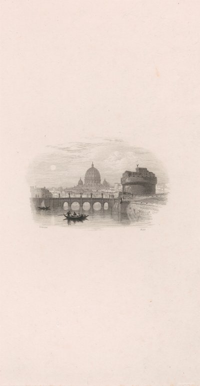 Roma, Castillo de San Angelo (viñeta) de Robert Wallis