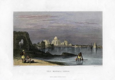 Taj Mahal, Agra, India, siglo XIX de Robert Wallis