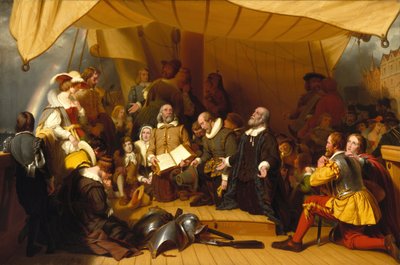 Embarque de los Peregrinos de Robert Walter Weir