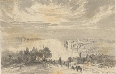 Paisaje - Ciudad en una Bahía de Robert Walter Weir