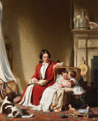 Sra. Bradford Ripley Alden y sus hijos de Robert Walter Weir