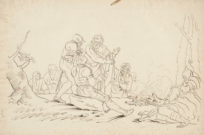 Escena después de Salvator Rosa de Robert Walter Weir