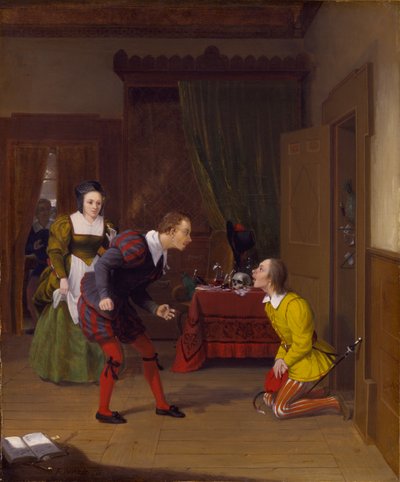 Las alegres comadres de Windsor: Dr. Caius, Simple y Dame Quickly de Robert Walter Weir