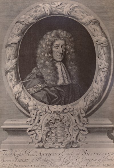 Anthony Ashley Cooper, 1er Conde de Shaftesbury, estadista inglés, c1680 1894 de Robert White