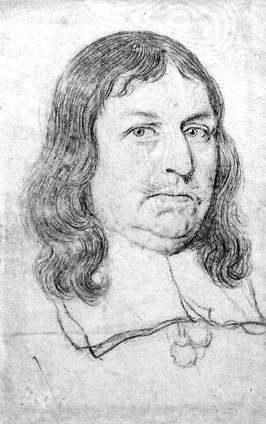 Retrato masculino, posiblemente de Oliver Cromwell (1599-1658) de Robert White