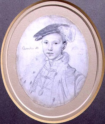 Retrato de Eduardo VI (1537-53) 1683 de Robert White