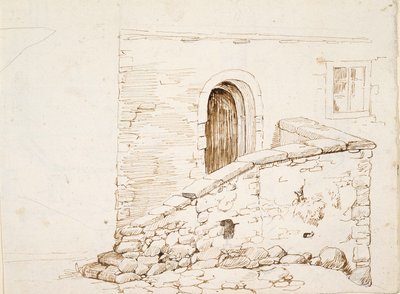 Pared y puerta de una casa italiana de Robert Wilhelm Ekman