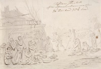 Escena en el patio de una granja de Robert Wilhelm Ekman