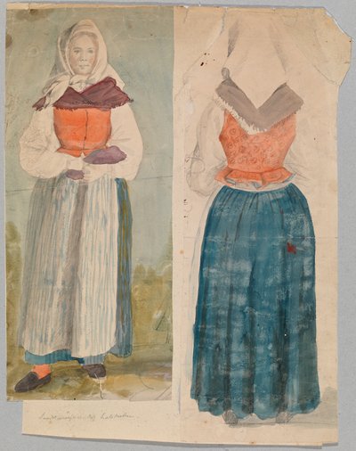 Mujer con traje nacional de Robert Wilhelm Ekman