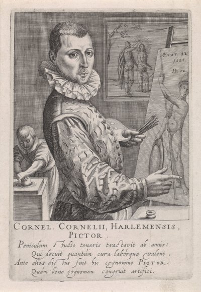 Retrato de Cornelis Cornelisz. van Haarlem de Robert Willemsz de Baudous