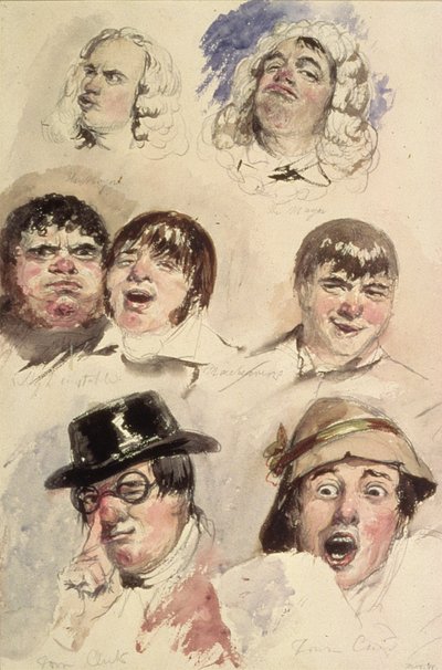 Hoja de Estudios de Siete Cabezas de Robert William Buss