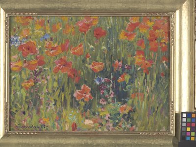 Amapolas (óleo sobre lienzo) de Robert William Vonnoh