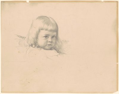 Estudio para "Retrato de Esther Haydin" de Robert William Vonnoh