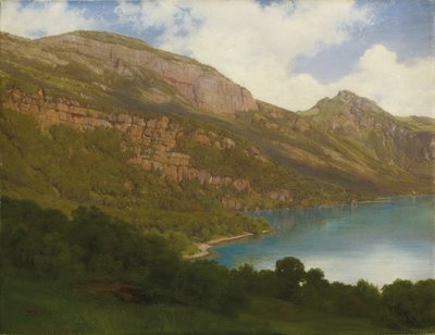 Vista desde el Rigi con vista al lago de Lucerna, 1857 de Robert Zund