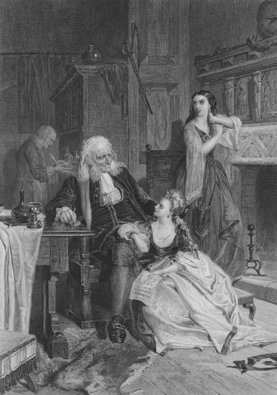 El hogar de los Udallers, Magnus Troil y su familia de Robert after Herdman