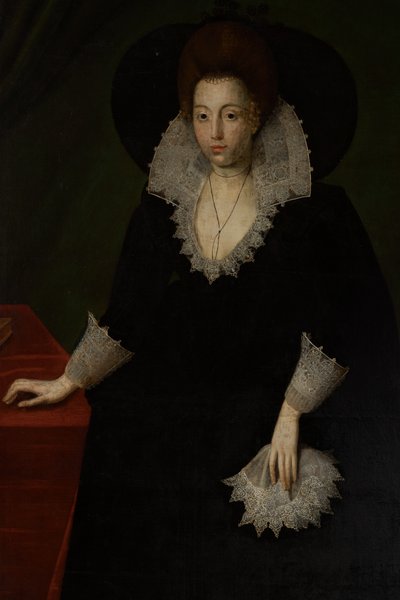 Frances Walsingham, esposa de Sir Philip Sidney, c.1570-1632 (óleo sobre lienzo) de Robert the Elder (attr. to) Peake