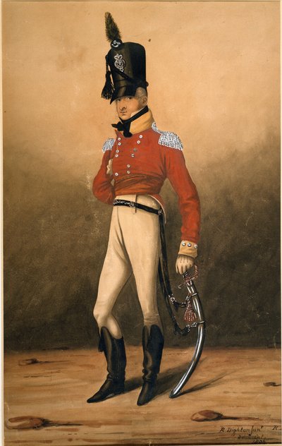 Capitán Henry Proctor, 82º Regimiento de Infantería, Voluntarios del Príncipe de Gales, 1806 de Robert the younger Dighton