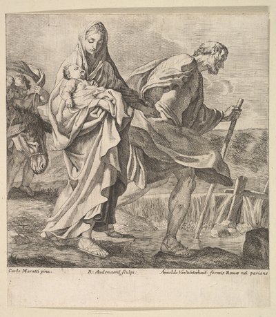 Huida a Egipto de Robert van Audenaerde