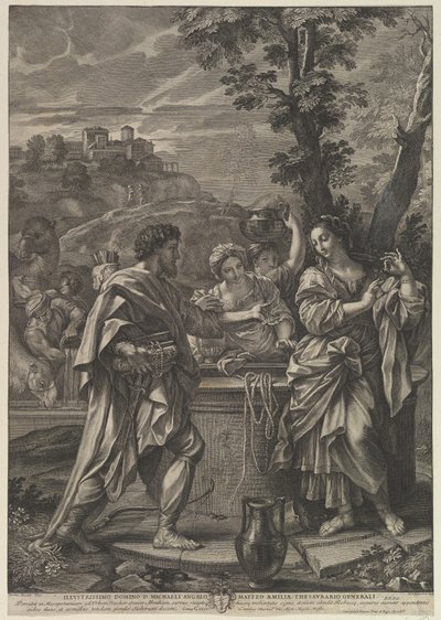 Rebeca en el pozo de Robert van Audenaerde
