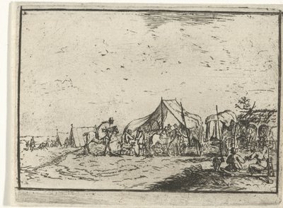 acampar Paisajes con campamentos (título de serie) de Robert van den Hoecke