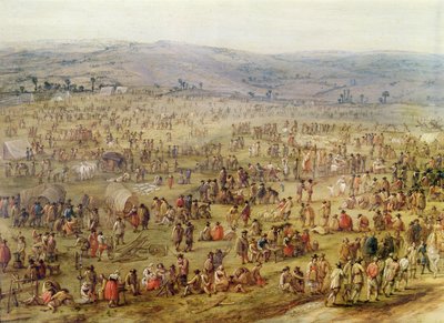 Campamento militar (detalle) de Robert van den Hoecke