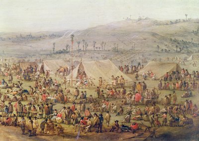 Campamento militar (detalle) de Robert van den Hoecke