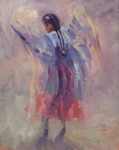 Angel Can Fly, 2015 (óleo sobre lienzo) de Roberta Murray