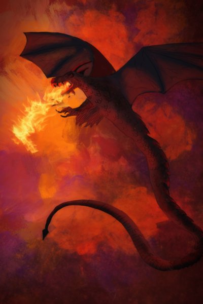 Dragón de fuego, 2022 (digital) de Roberta Murray