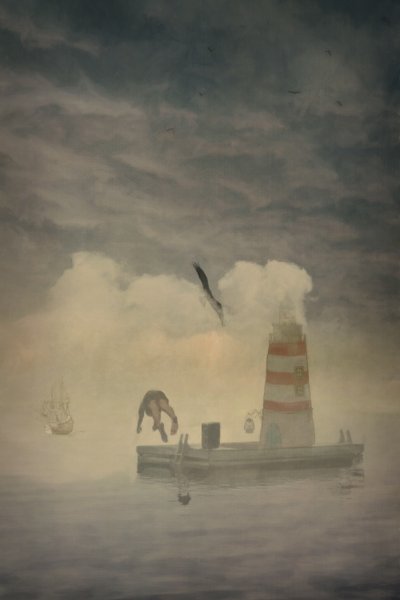 Buceador de peces, 2022 (digital) de Roberta Murray